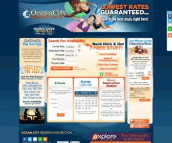 Oceancityres.com(Ocean City Hotels) Screenshot