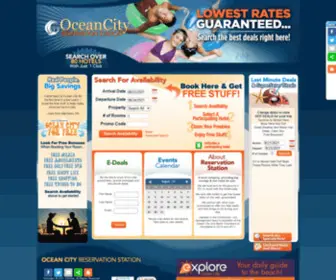 Oceancityreservations.com(Ocean City Hotels) Screenshot