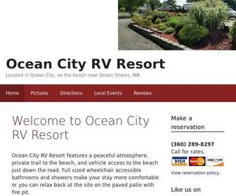 Oceancityrvresort.com(Located in Ocean City) Screenshot