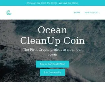 Oceancleanupcoin.com(Ocean CleanUp Coin) Screenshot