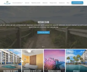 Oceanclubmyrtlebeach.com(Ocean Club) Screenshot