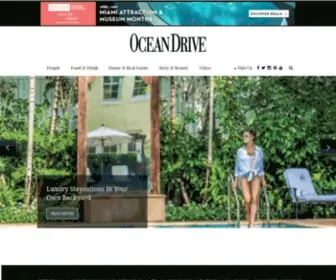 Oceandrive.com(Ocean Drive Magazine) Screenshot