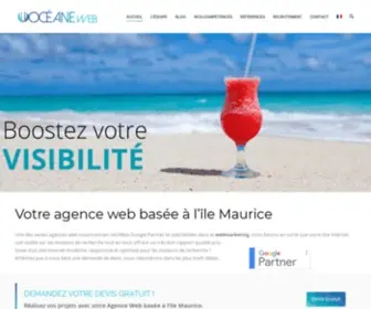 Oceane-Web.com(Agence Web Ile Maurice) Screenshot