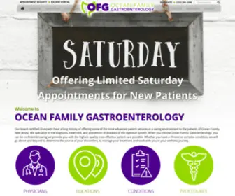 Oceanfamilygastro.com(Ocean Family Gastroenterology) Screenshot