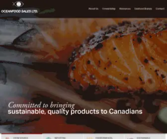 Oceanfoods.com(Oceanfood Sales) Screenshot