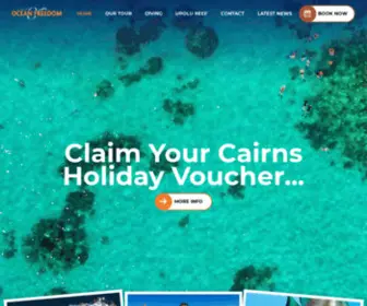 Oceanfreedom.com.au(Ocean Freedom Cairns Great Barrier Reef Upolu Cay Tour) Screenshot