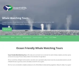 Oceanfriendly.com(Ocean Friendly Whale Watching Tours Puerto Vallarta Mexico) Screenshot