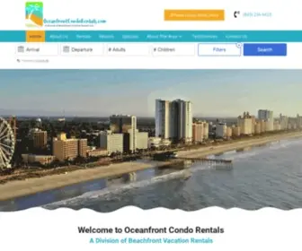 Oceanfrontcondorentals.com(Oceanfront Condo Rentals) Screenshot