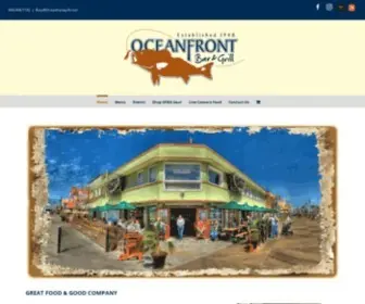 Oceanfrontgrill.com(Oceanfront Bar & Grill) Screenshot