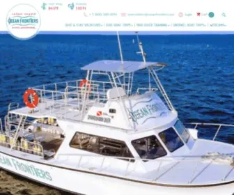 Oceanfrontiers.com(Best Cayman Islands Scuba Diving & Snorkeling Trips) Screenshot