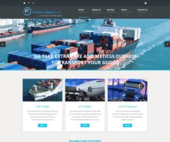 Oceanfrontshipping.com(Sea Freight) Screenshot