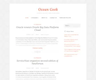 Oceangeek.club(A website for every geek in the ocean) Screenshot