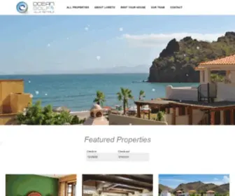 Oceangolfandvillarentals.com(Loreto property management and rental company) Screenshot