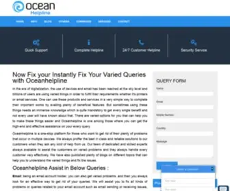 Oceanhelpline.com(Get Online Technical Information and Solution) Screenshot