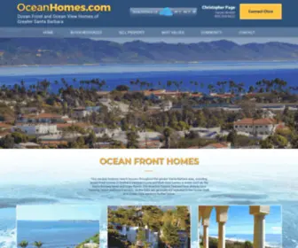 Oceanhomes.com(Santa Barbara Real Estate) Screenshot