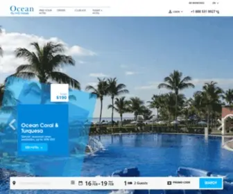 Oceanhotels.net(Ocean by H10 Hotels in the Caribbean) Screenshot