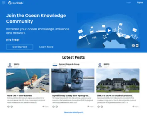Oceanhub.com(Ocean Hub) Screenshot