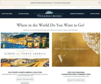 Oceaniacruisesbrochure.com(Request a Brochure) Screenshot