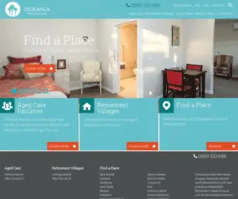 Oceaniahealthcare.co.nz(Find your perfect home) Screenshot