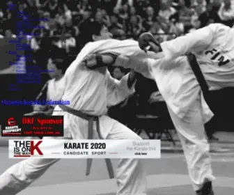 Oceaniakarate.com(Website of Oceania Karate Federation) Screenshot