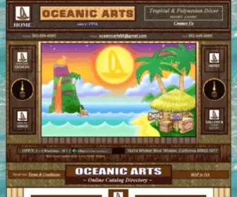 Oceanicarts.net(Oceanic Arts) Screenshot