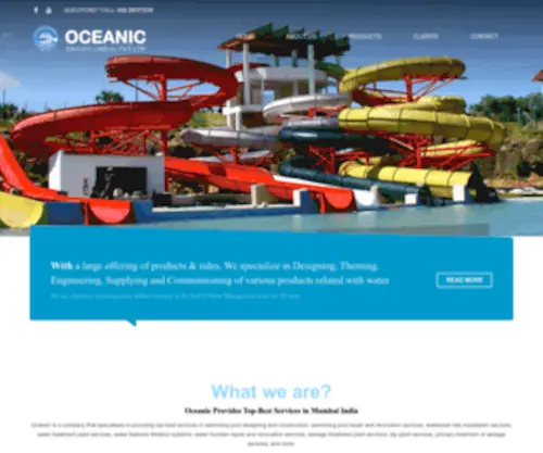 Oceanicenviro.com(Water World Recreation Equipments Mumbai) Screenshot