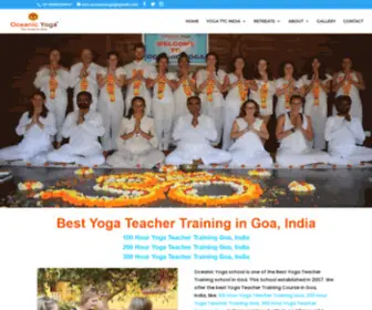 Oceanicyoga.com(Oceanic Yoga) Screenshot