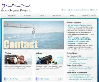 Oceaninquiry.org(Ocean Inquiry Blog) Screenshot