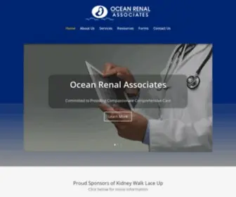 Oceankidneydoctors.com(Ocean Renal Associates) Screenshot