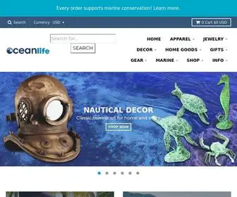 Oceanlife.com(Create an Ecommerce Website and Sell Online) Screenshot