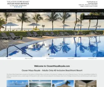 Oceanmayaroyale.com(Riviera Maya) Screenshot