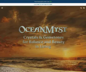 Oceanmyst.com(Crystals and Gemstones for balance and beauty in living) Screenshot