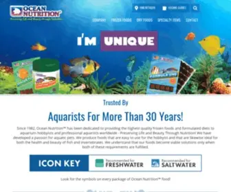 Oceannutrition.com(Ocean Nutrition) Screenshot