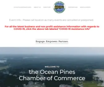 Oceanpineschamber.org(Ocean Pines Chamber of Commerce) Screenshot