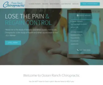 Oceanranchchiropractic.com(Trusted Chiropratic Care in Dana Point) Screenshot