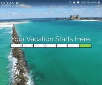Oceanreefresorts.com(Destin Vacation Rentals) Screenshot