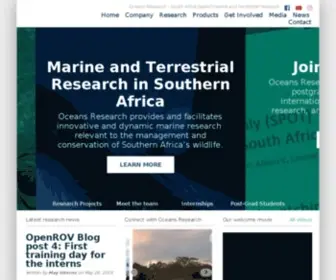 Oceans-Research.com(Oceans Research Institute) Screenshot