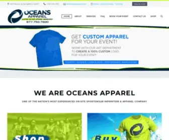 Oceansapparel.com(On-Site Apparel Printing & Clothing Company) Screenshot