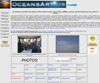 Oceansart.us(Free photos) Screenshot