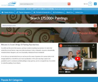 Oceansbridge.com(Oil Paintings & Oil Painting Reproductions) Screenshot