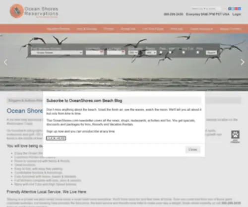Oceanshoresreservation.com(Ocean Shores Reservations Official Website) Screenshot