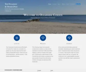 Oceansidecondominiums.com(Cape Cod Oceanside Condos at Dennisport) Screenshot