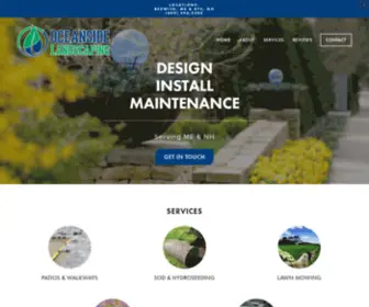 Oceansidenh.com(Oceanside Landscaping) Screenshot