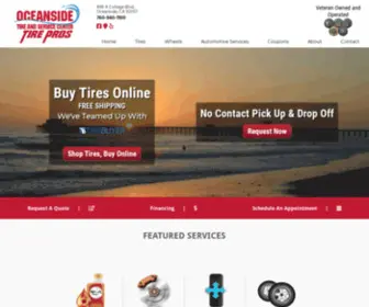 Oceansidetireandservicecenter.com(Tires and Auto Repair in Oceanside) Screenshot