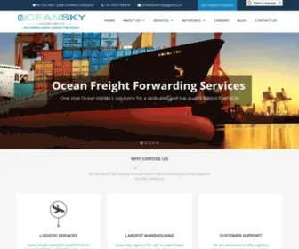 Oceanskylogistics.in(Air Cargo Custom Broker Agent in Delhi) Screenshot