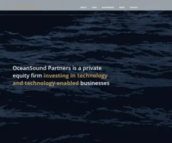 Oceansoundpartners.com(OceanSound Partners) Screenshot