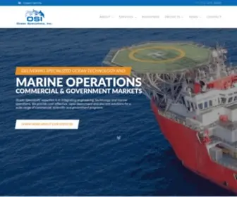 Oceanspecialists.com(Subsea Fiber Optic Network Development) Screenshot