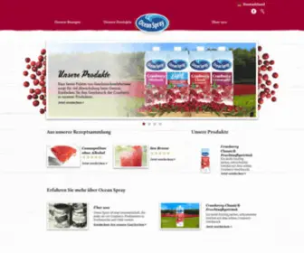 Oceanspray.de(Ocean Spray) Screenshot