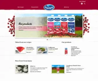 Oceanspray.ie(Ocean Spray) Screenshot