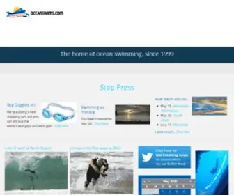 Oceanswims.com(The home of ocean swimming) Screenshot